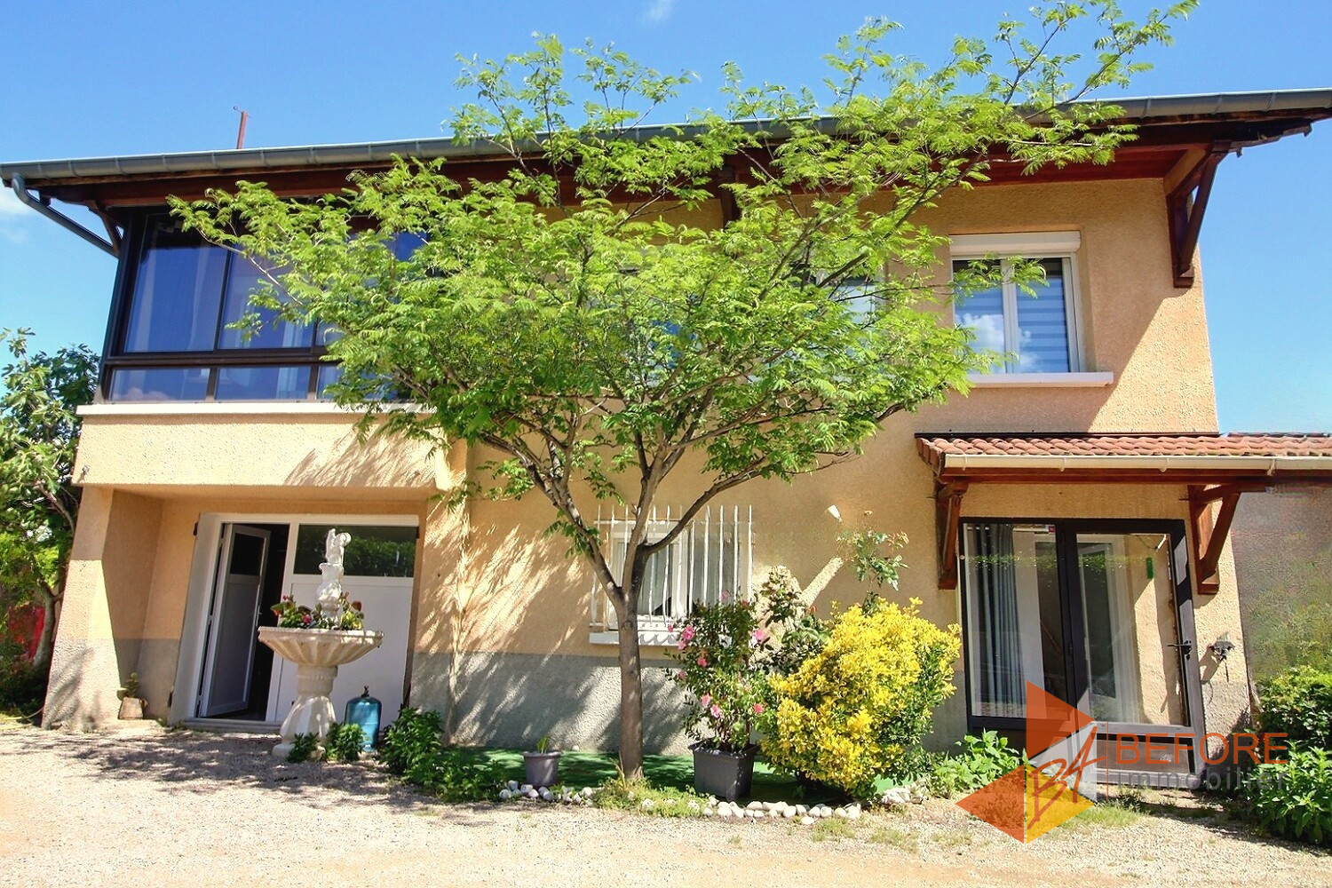 Façade ensoleillée